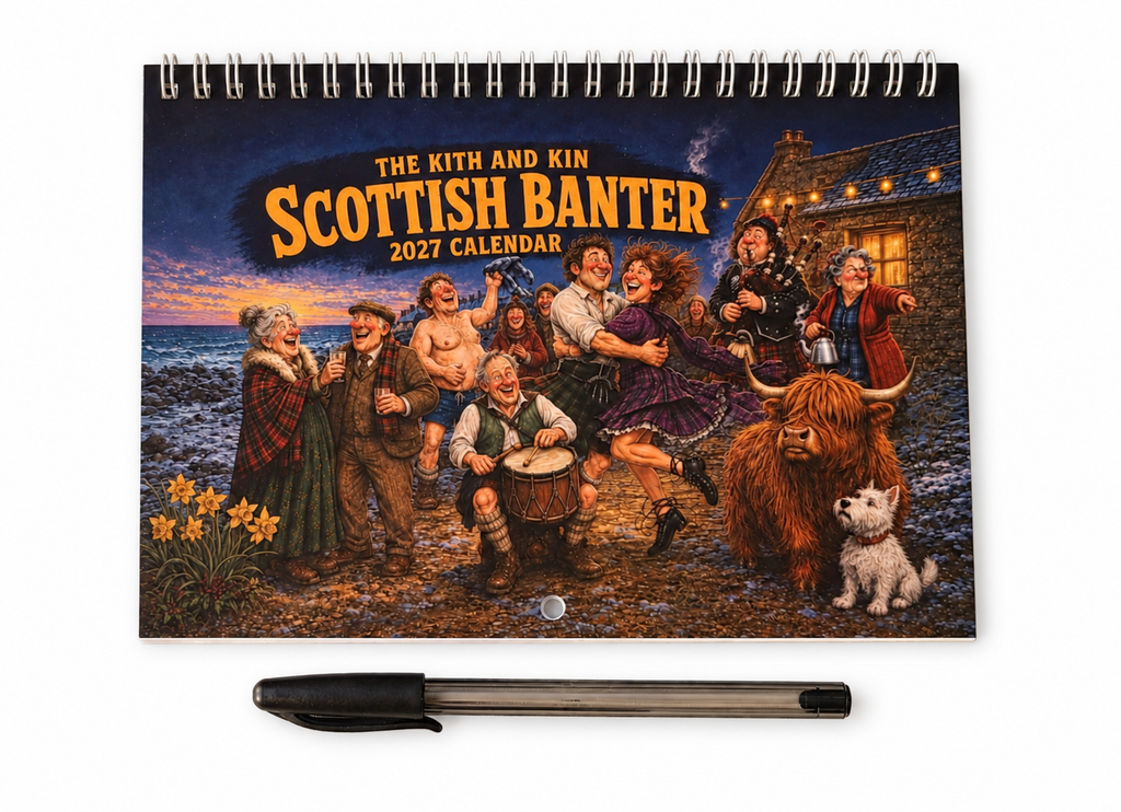 The Kith and Kin Scottish Banter Calendar 2027.
