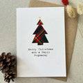 Real Tartan Christmas Tree Card | Scottish Christmas