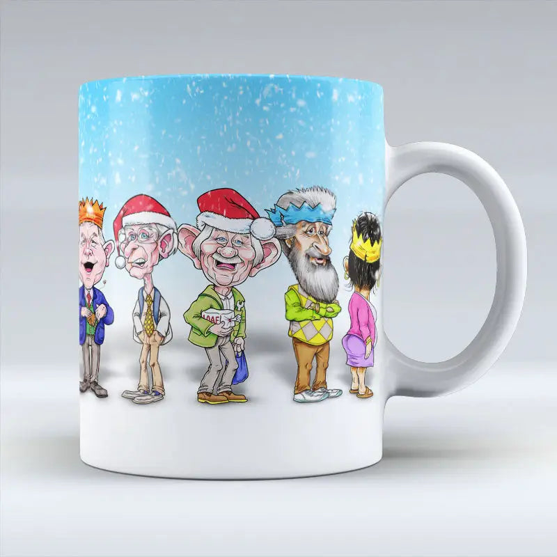 Auld Pals - Blue Christmas Mug
