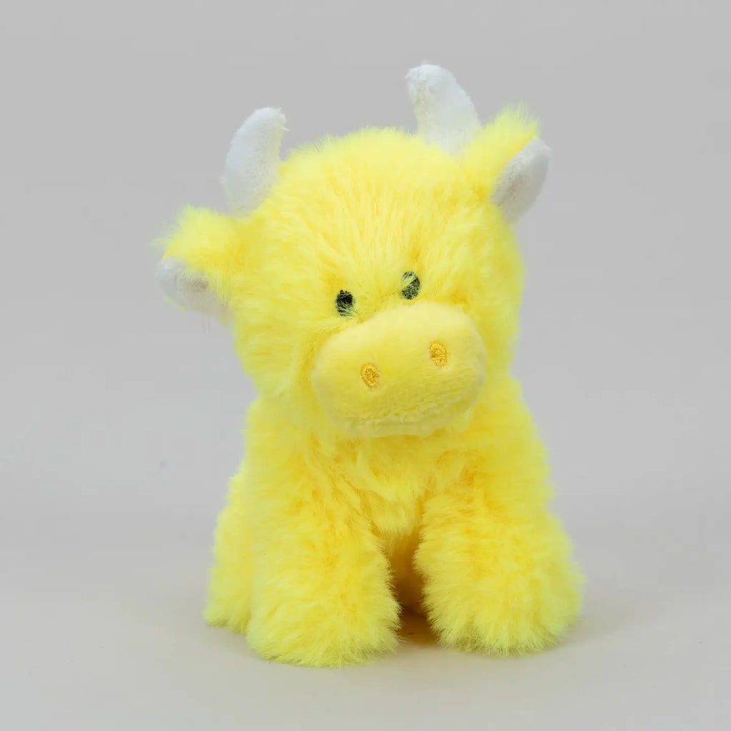 Yellow Mini Highland Cow Coollectible Soft Toy Cow