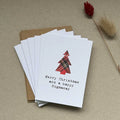 Pack of Mini Scottish Christmas Cards | Christmas Tree