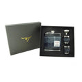 6oz Harris Tweed Hip Flask Gift Set in Gift Box