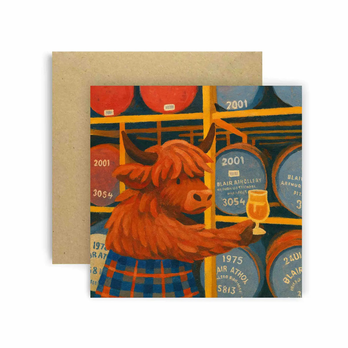 Blair Athol Distillery Cow General Card
