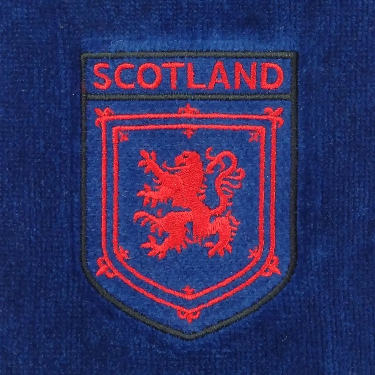 Embroidered Lion Rampant Shield Golf Towel