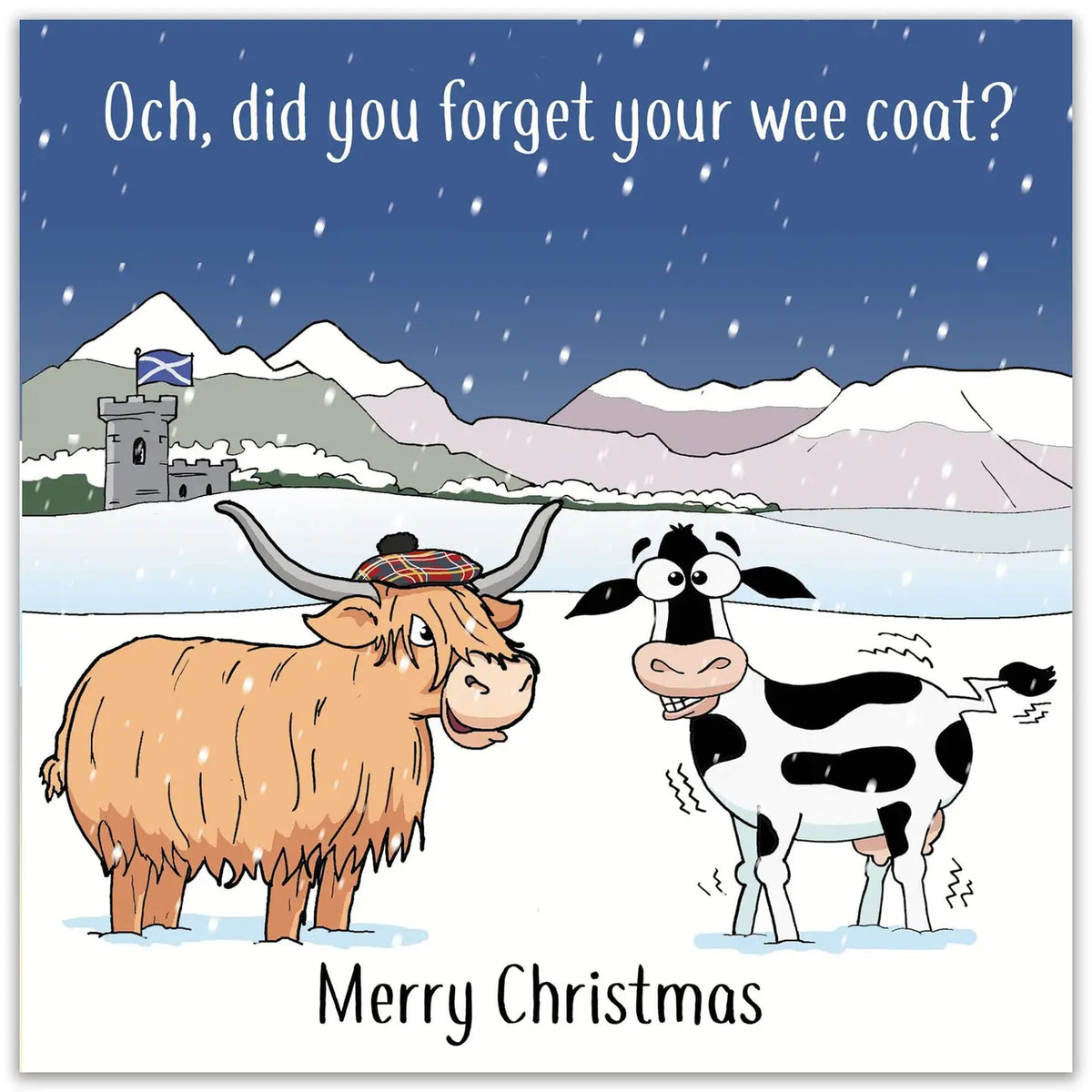 Funny Scottish Christmas Card