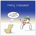 Throw That Stick - Funny Dog Christmas Card