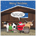 Funny Scotland Christmas Card - Scottish Highland Cow
