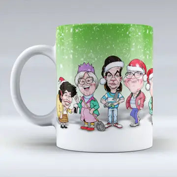 Auld Pals - Green Christmas Mug